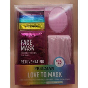 Freeman - Love To Mask Kit - 12 Assorted Face Masks - Buffer & Headband